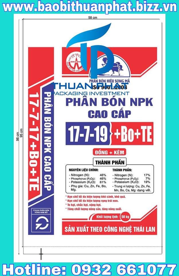 Bao PP dệt đựng phân bón